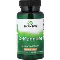 Swanson Vitamins, D-manozė, 700 mg, 60 veganiškų kapsulių