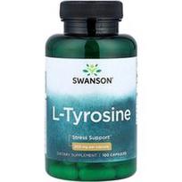 Swanson Vitamins, L-tirozinas, 500 mg, 100 kapsulių