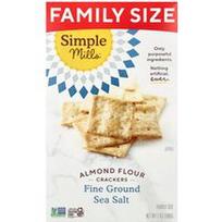 Simple Mills, Migdolų miltų krekeriai, smulkiai malta jūros druska, 199 g