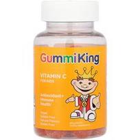 GummiKing, Vitaminas C vaikams, apelsinų skonio, 60 guminukų (30 mg viename guminuke)