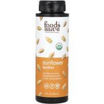 Foods Alive, Ekologiškas saulėgrąžų lecitino skystis, 8 fl oz (236 ml)