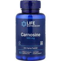 Life Extension, Karnozinas, 500 mg, 60 vegetariškų kapsulių