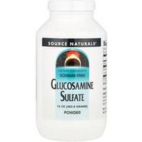 Source Naturals, Gliukozamino sulfato milteliai, be natrio, 453,5 g (16 uncijų)