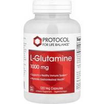 Protocol for Life Balance, L-glutaminas, 1 000 mg, 120 daržovių kapsulių