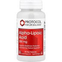 Protocol for Life Balance, Alfa-lipoinė rūgštis, 250 mg, 90 daržovių kapsulių