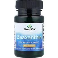 Swanson Vitamins, Zeaksantinas, 4 mg, 60 minkštųjų kapsulių