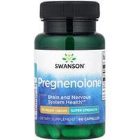 Swanson Vitamins, Pregnenolonas, Super stiprumas, 50 mg, 60 kapsulių