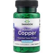 Swanson Vitamins, Albion® Copper, 2 mg, 300 tablečių