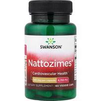 Swanson Vitamins, Nattozimes®, 195 mg, 60 vegetariškų kapsulių