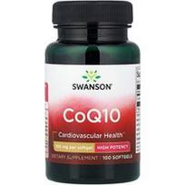 Swanson Vitamins, CoQ10, didelio stiprumo, 100 mg, 100 minkštųjų gelių