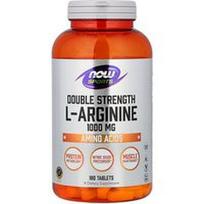 NOW Foods, Sportas, dvigubo stiprumo L-argininas, 1 000 mg, 180 tablečių