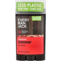 Every Man Jack, Dezodorantas, be aliuminio, kedro mediena, 3 uncijos (85 g)