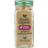 Simply Organic, Umami mišiniai, skrudintas česnakas ir žolelės, 2.19 uncijos (62 g)