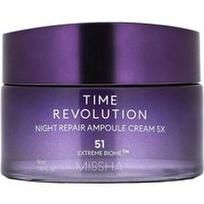 Missha, Time Revolution, naktinis atkuriamasis ampulės kremas 5x, 1.69 fl oz (50 ml)