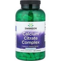 Swanson Vitamins, Kalcio citrato kompleksas, 250 mg, 300 kapsulių
