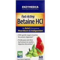 Enzymedica, Greitai veikiantis betainas HCl, 60 kapsulių
