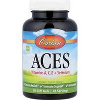 Carlson, ACES®, vitaminai A, C, E + selenas, 90 minkštųjų kapsulių