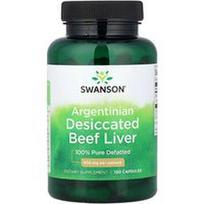 Swanson Vitamins, Argentinietiškos džiovintos jautienos kepenys, 500 mg, 120 kapsulių