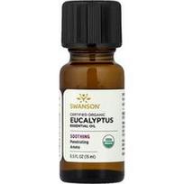 Swanson Vitamins, Sertifikuotas ekologiškas eukalipto eterinis aliejus, 0.5 fl oz (15 ml)