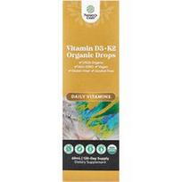 Nature's Craft, Ekologiškas vitaminas D3 + K2 lašai, be alkoholio, 60 ml