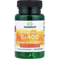 Swanson Vitamins, Natūralus E-400, 268 mg (400 TV), 100 Softgels