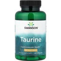 Swanson Vitamins, Taurinas, 500 mg, 100 kapsulių