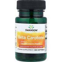 Swanson Vitamins, Beta karotinas, 10 000 TV (3 000 mcg RAE), 100 minkštųjų gelių