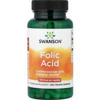 Swanson Vitamins, Folio rūgštis, 800 mcg, 250 veganiškų kapsulių