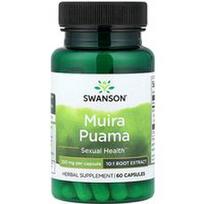 Swanson Vitamins, Muira Puama, 250 mg, 60 kapsulių