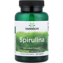 Swanson Vitamins, Spirulina, 500 mg, 180 tablečių
