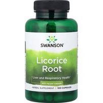 Swanson Vitamins, Saldymedžio šaknis, 450 mg, 100 kapsulių