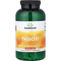 Swanson Vitamins, Niacinas, 500 mg, 250 kapsulių
