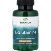 Swanson Vitamins, L-glutaminas, 500 mg, 100 veganiškų kapsulių