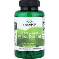 Swanson Vitamins, Pilno spektro® Muira Puama, 400 mg, 90 kapsulių