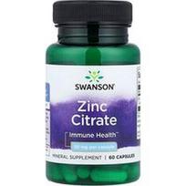 Swanson Vitamins, Cinko citratas, 30 mg, 60 kapsulių