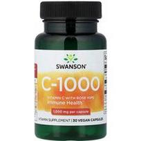 Swanson Vitamins, C-1000 su erškėtuogėmis, 30 veganiškų kapsulių