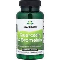 Swanson Vitamins, Kvercetinas ir bromelainas, 100 veganiškų kapsulių