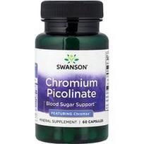 Swanson Vitamins, Chromo pikolinatas, 60 kapsulių (200 mcg vienoje kapsulėje)