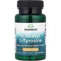 Swanson Vitamins, N-acetil-L-tirozinas, 350 mg, 60 kapsulių