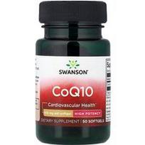 Swanson Vitamins, CoQ10, didelio stiprumo, 100 mg, 50 minkštųjų gelių