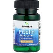 Swanson Vitamins, Fisetin Novusetin®, 100 mg, 30 veganiškų dangtelių