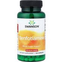 Swanson Vitamins, Benfotiaminas, 80 mg, 120 kapsulių
