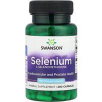 Swanson Vitamins, Selenas, 100 mcg, 200 kapsulių