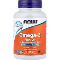 NOW Foods, Omega-3 žuvų taukai, 90 minkštųjų kapsulių