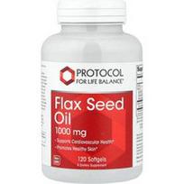 Protocol for Life Balance, Linų sėmenų aliejus, 1 000 mg, 120 minkštųjų gelių