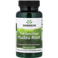 Swanson Vitamins, „Full Spectrum®“ kudzu šaknis, 500 mg, 60 veganiškų kapsulių
