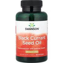 Swanson Vitamins, Juodųjų serbentų sėklų aliejus, 500 mg, 180 minkštųjų gelių