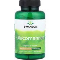 Swanson Vitamins, Gliukomananas, 665 mg, 90 kapsulių