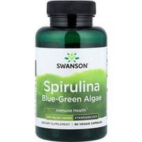 Swanson Vitamins, Spirulina mėlynai žali dumbliai, standartizuoti, 90 vegetariškų kapsulių