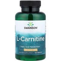 Swanson Vitamins, L-karnitinas, 100 tablečių